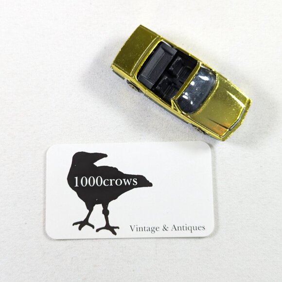 Vintage Majorette gold chrome Cadillac #253 convertible diecast toy car - Picture 9 of 9